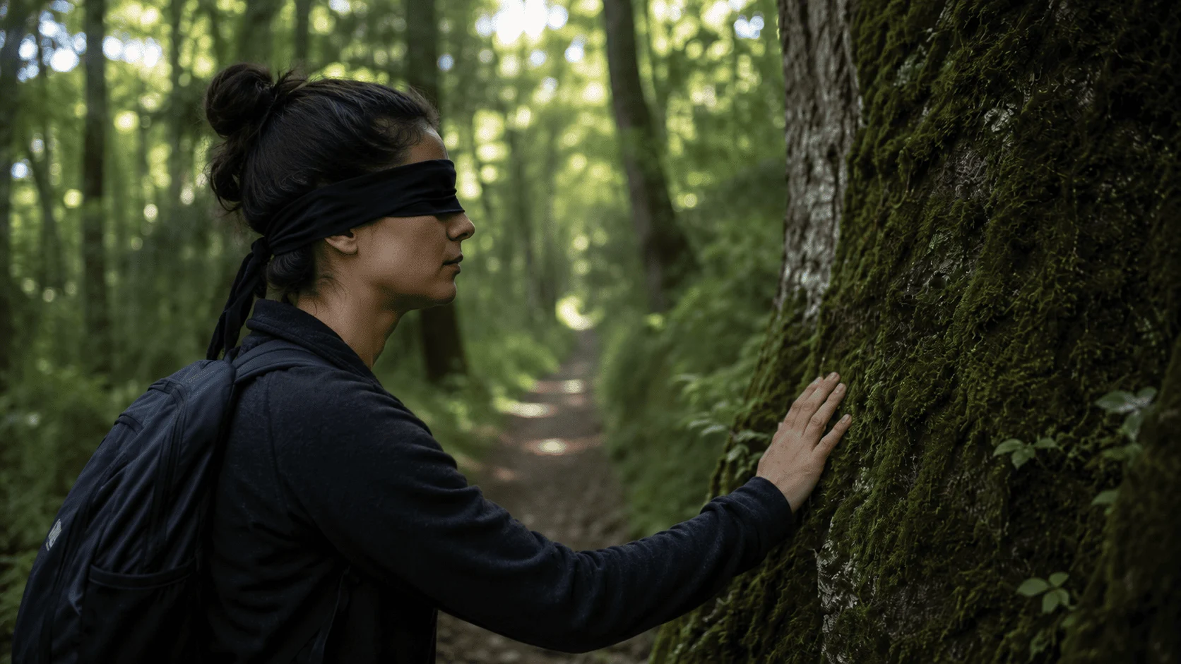 person in forest person in forest